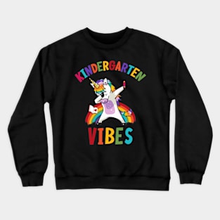 Dabbing Unicorn - Kindergarten Vibes Crewneck Sweatshirt